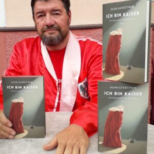 Der Schriftsteller Egyd Gstättner mit seinem neuen Buch "Ich bin Kaiser"
